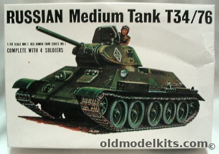 Bandai 1/48 Russian Medium Tank T34/76 (T-34/76), 057373 plastic model kit
